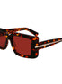 Ferragamo Brown Acetate Sunglasses
