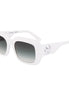Longchamp White Acetate Sunglasses
