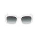 Longchamp White Acetate Sunglasses