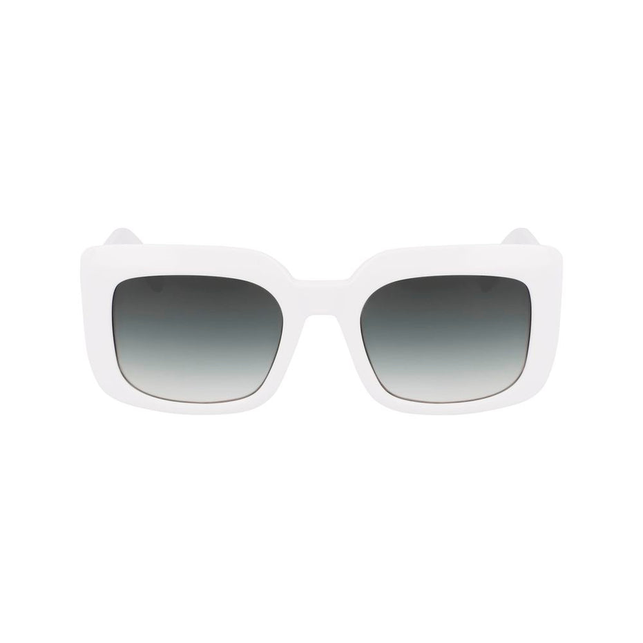 Longchamp White Acetate Sunglasses