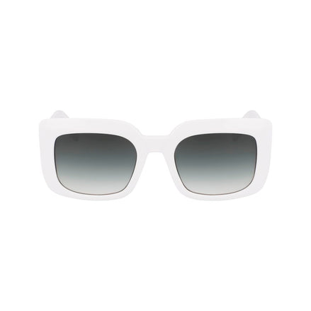 Longchamp White Acetate Sunglasses