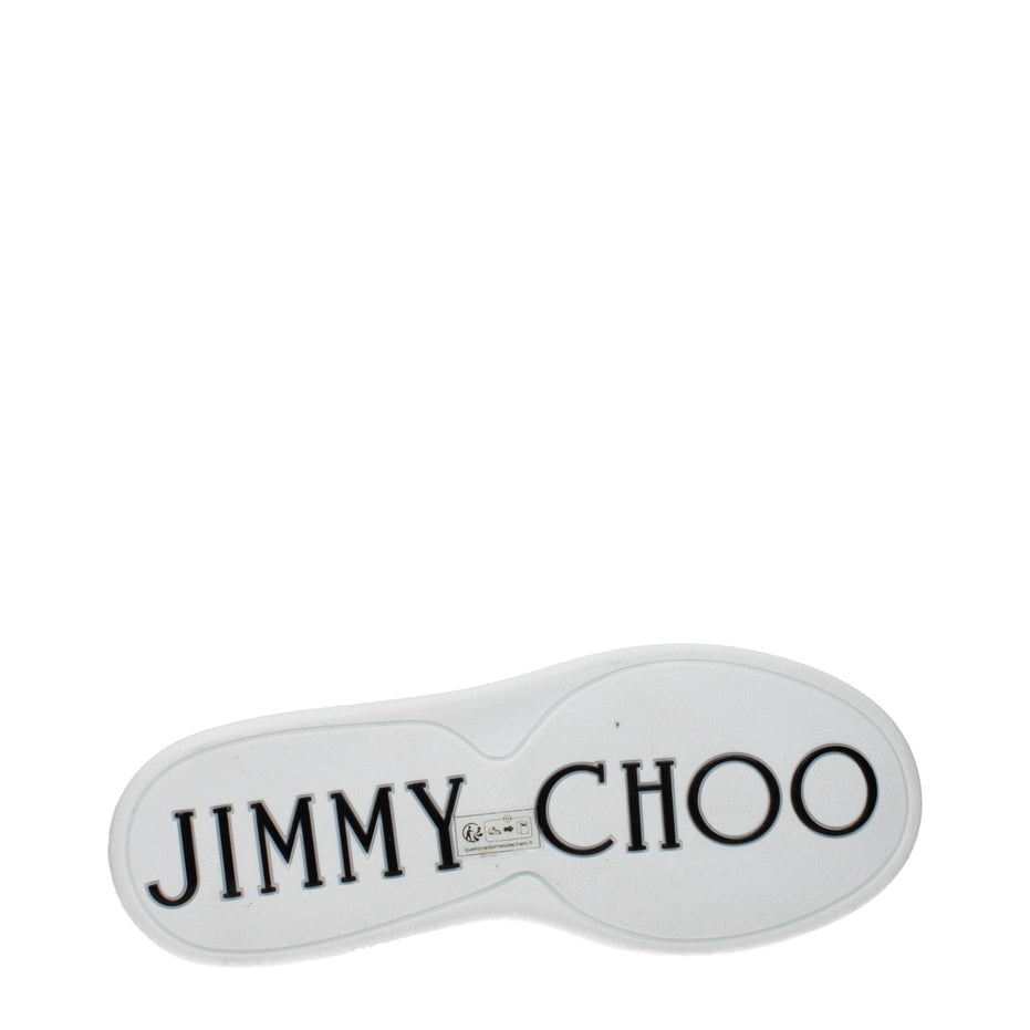 Jimmy Choo Black Leather Low Top Sneakers