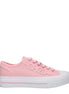 Jimmy Choo Pink Fabric Low Top Sneakers