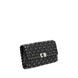 Valentino Garavani Black Calf Leather Bos Taurus Shoulder Bag