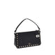 Valentino Garavani Black Calf Leather Bos Taurus Shoulder Bag