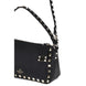 Valentino Garavani Black Calf Leather Bos Taurus Shoulder Bag