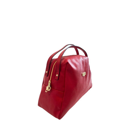 Baldinini Trend Red Leather Women Shoulder Bag