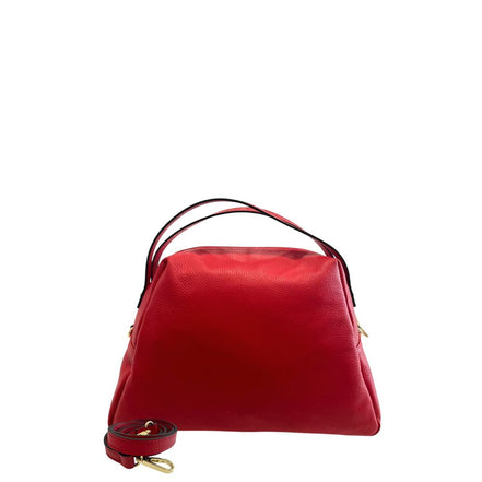 Baldinini Trend Red Leather Women Shoulder Bag
