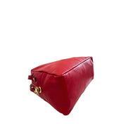 Baldinini Trend Red Leather Women Shoulder Bag