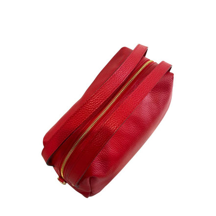 Baldinini Trend Red Leather Women Shoulder Bag
