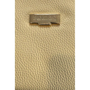 Baldinini Trend Yellow Leather Women Shoulder Bag