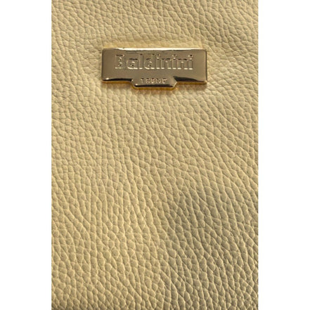 Baldinini Trend Yellow Leather Women Shoulder Bag