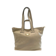 Baldinini Trend Beige Leather Women Shoulder Bag