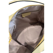 Baldinini Trend Yellow Leather Women Shoulder Bag