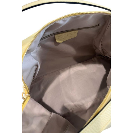 Baldinini Trend Yellow Leather Women Shoulder Bag