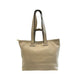 Baldinini Trend Beige Leather Women Shoulder Bag