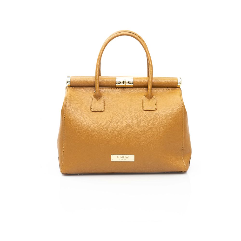 Baldinini Trend Brown Leather Women Shoulder Bag