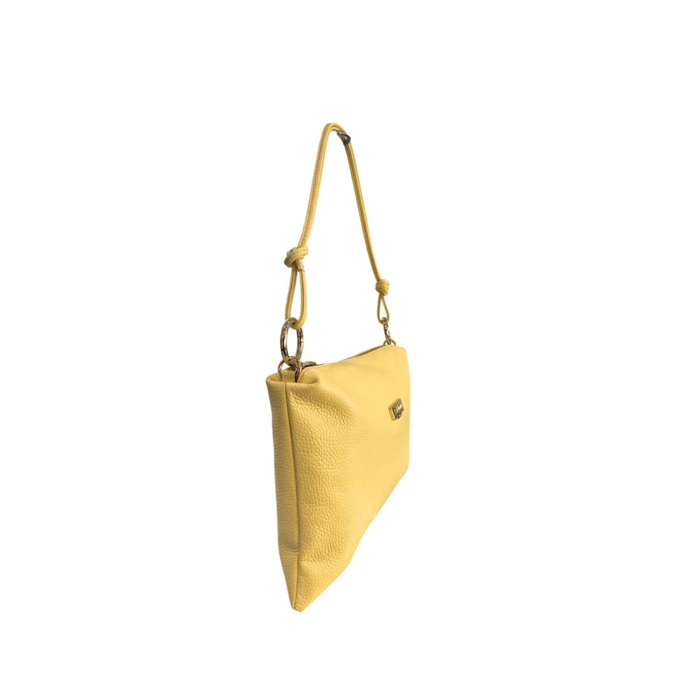 Baldinini Trend Yellow Leather Women Bag