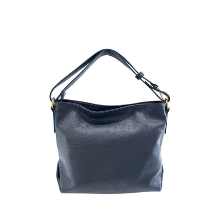 Baldinini Trend Blue Cowhide Leather Women Shoulder Bag