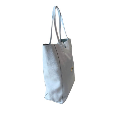 Baldinini Trend Blue Cowhide Clutch Bag