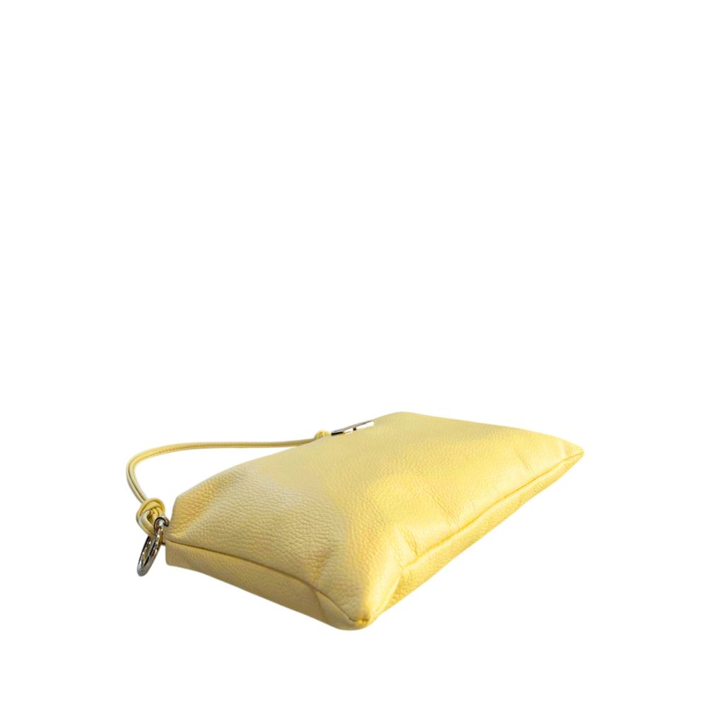Baldinini Trend Yellow Leather Women Bag