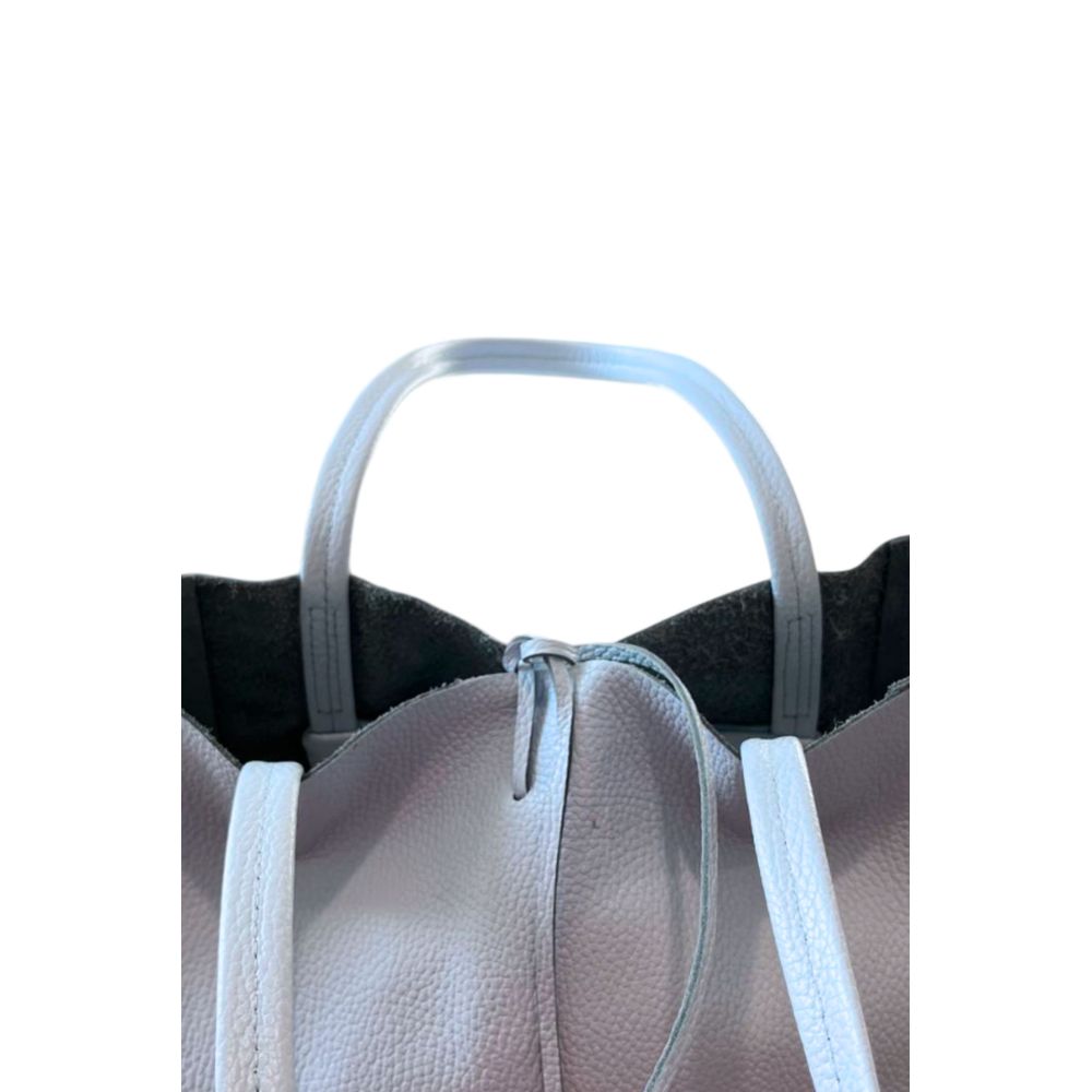 Baldinini Trend Blue Cowhide Clutch Bag
