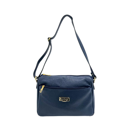 Baldinini Trend Blue Leather Women Crossbody Bag