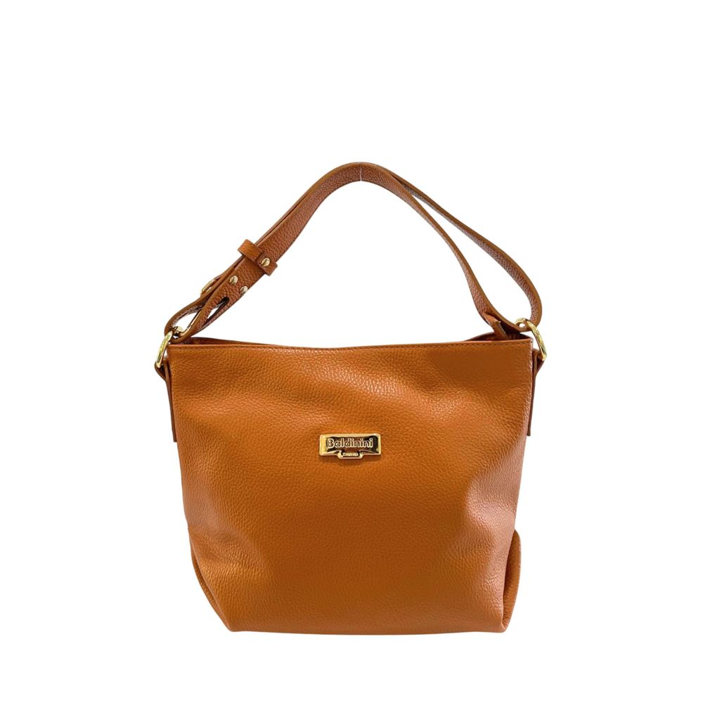 Baldinini Trend Brown Leather Women Shoulder Bag
