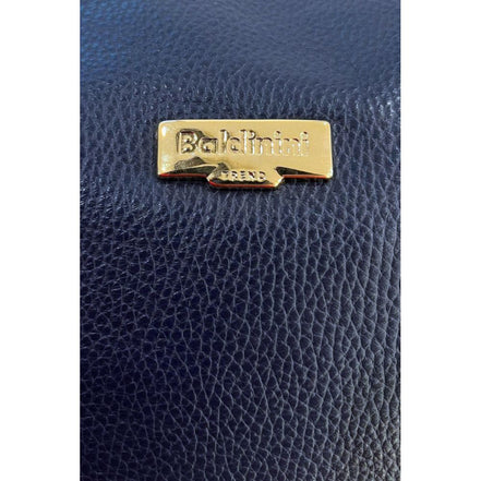 Baldinini Trend Blue Leather Women Crossbody Bag