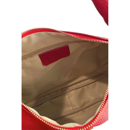 Baldinini Trend Red Leather Women Shoulder Bag