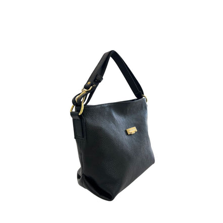 Baldinini Trend Black Leather Women Shoulder Bag
