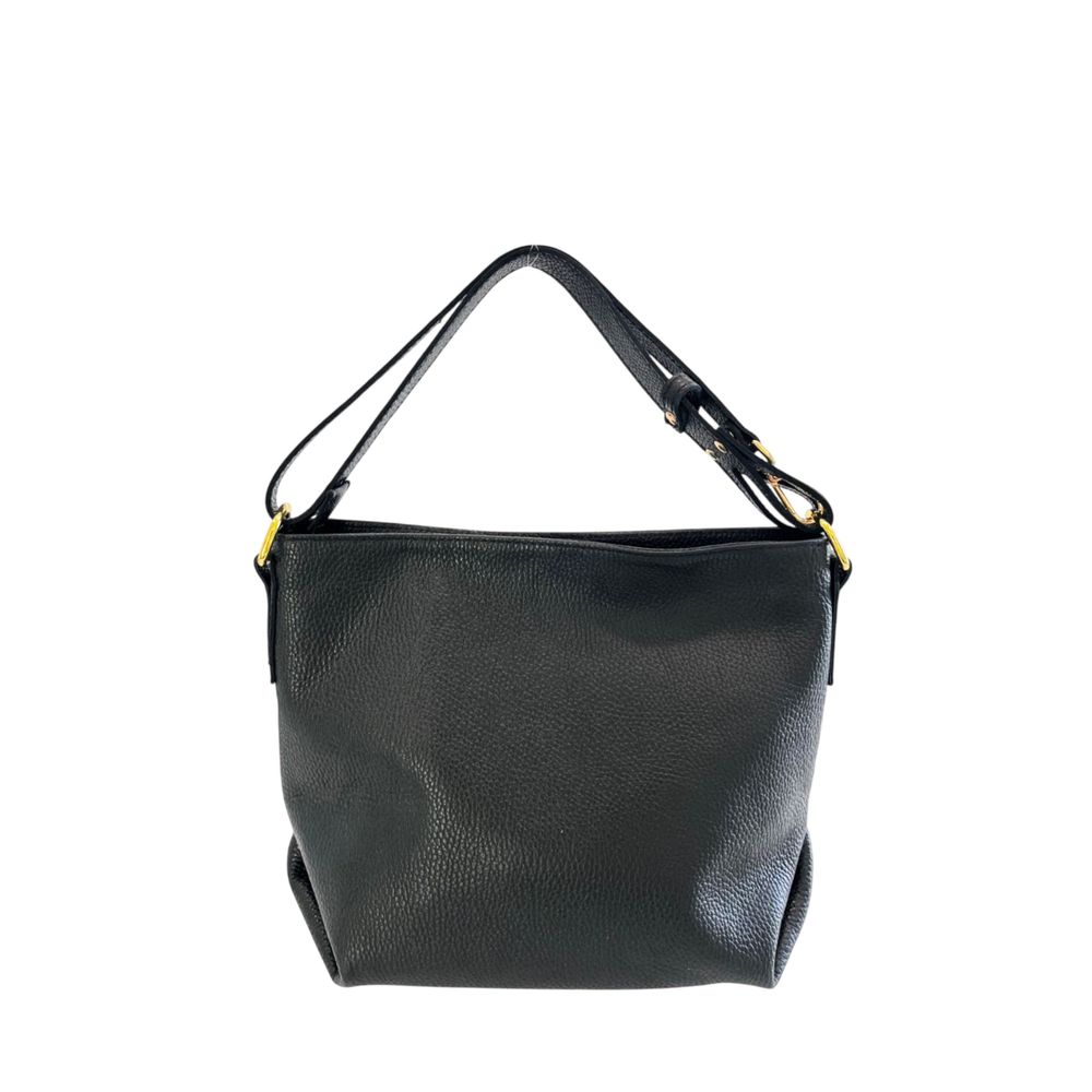 Baldinini Trend Black Leather Women Shoulder Bag