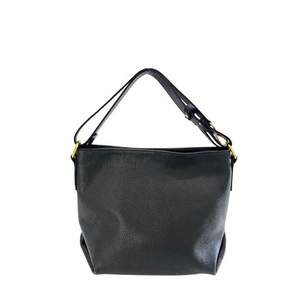 Baldinini Trend Black Leather Women Shoulder Bag
