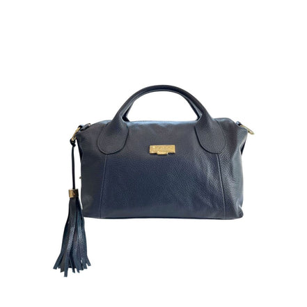 Baldinini Trend Blue Leather Women Handbag
