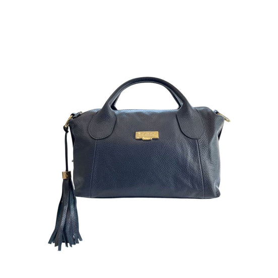 Baldinini Trend Blue Leather Women Handbag