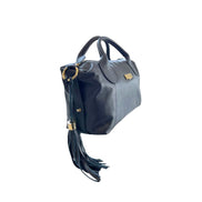 Baldinini Trend Blue Leather Women Handbag