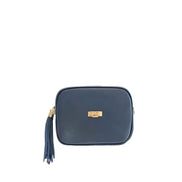 Baldinini Trend Blue Leather Women Crossbody Bag