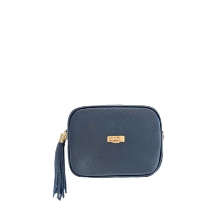 Baldinini Trend Blue Leather Women Crossbody Bag