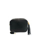Baldinini Trend Black Cowhide Leather Women Crossbody