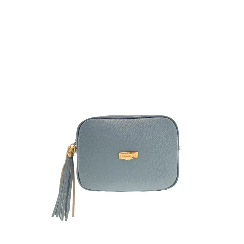 Baldinini Trend Blue Leather Women Crossbody Bag