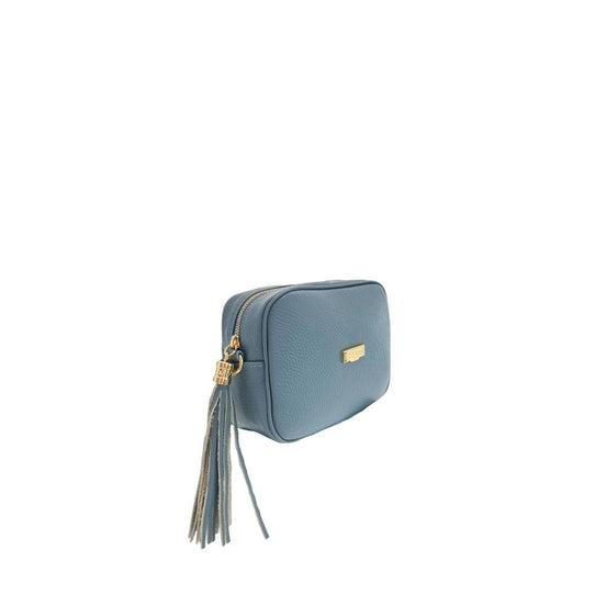 Baldinini Trend Blue Leather Women Crossbody Bag