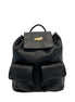 Baldinini Trend Black Leather Women Backpack