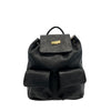 Baldinini Trend Black Leather Women Backpack