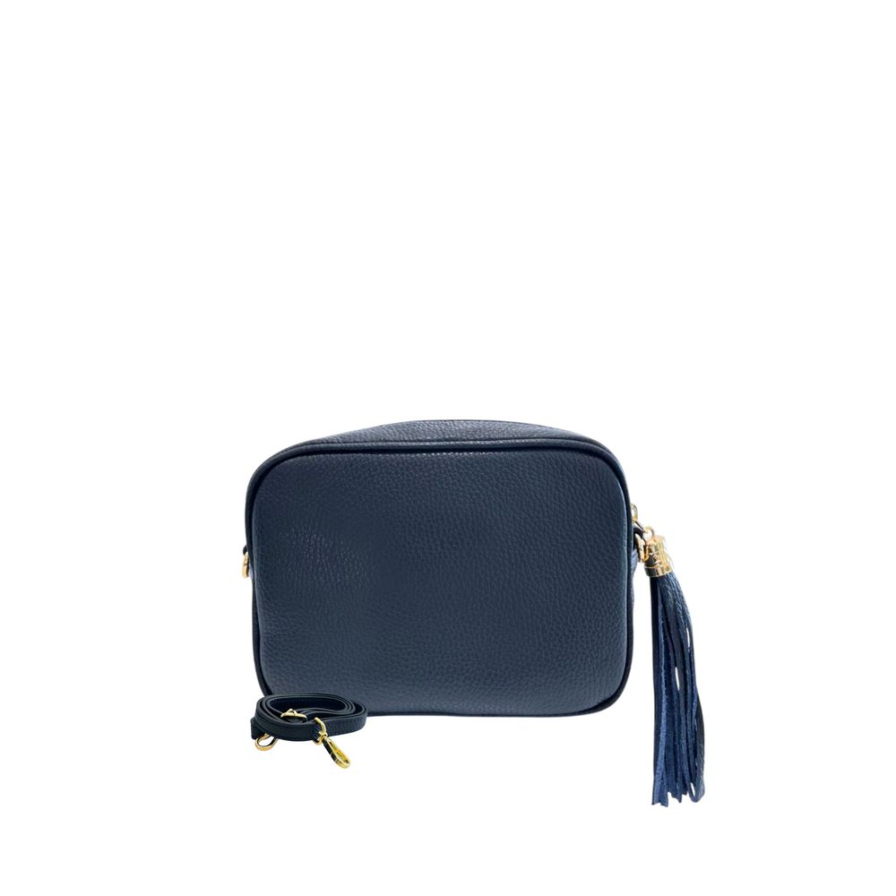 Baldinini Trend Blue Leather Women Crossbody Bag