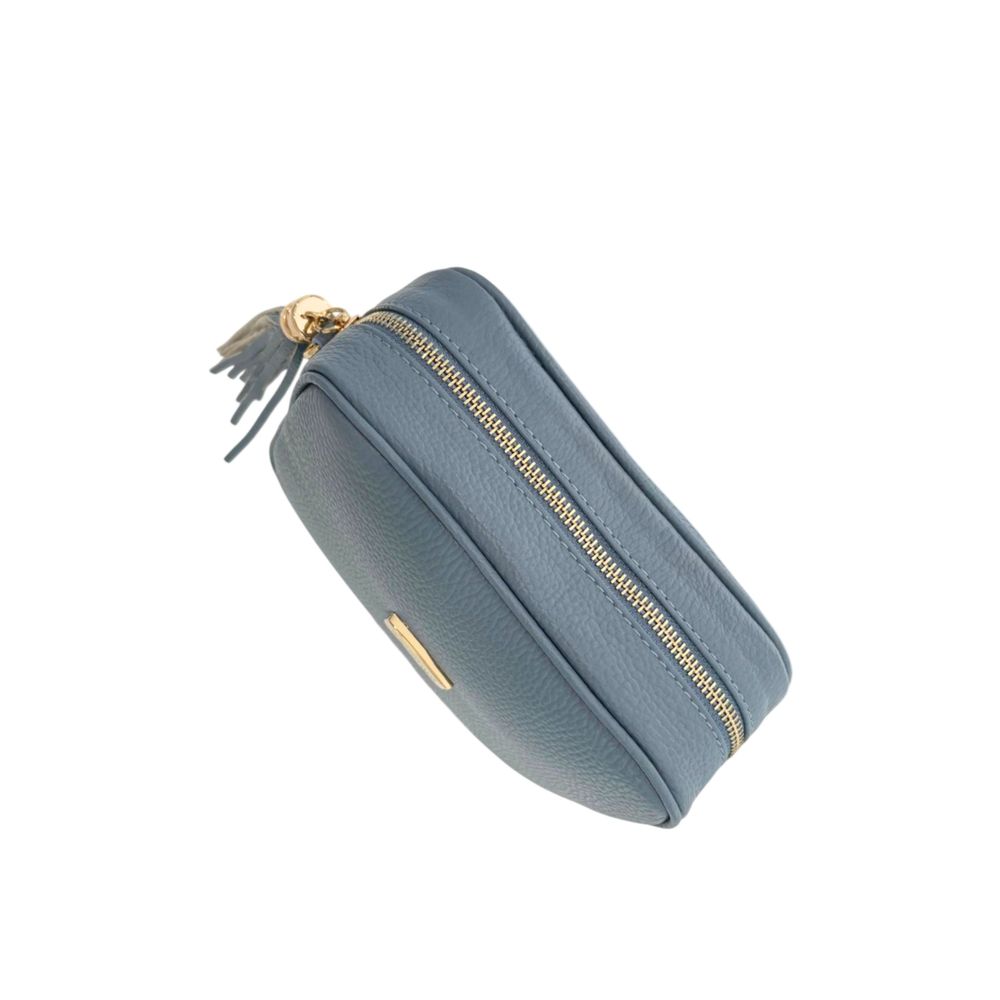 Baldinini Trend Blue Leather Women Crossbody Bag