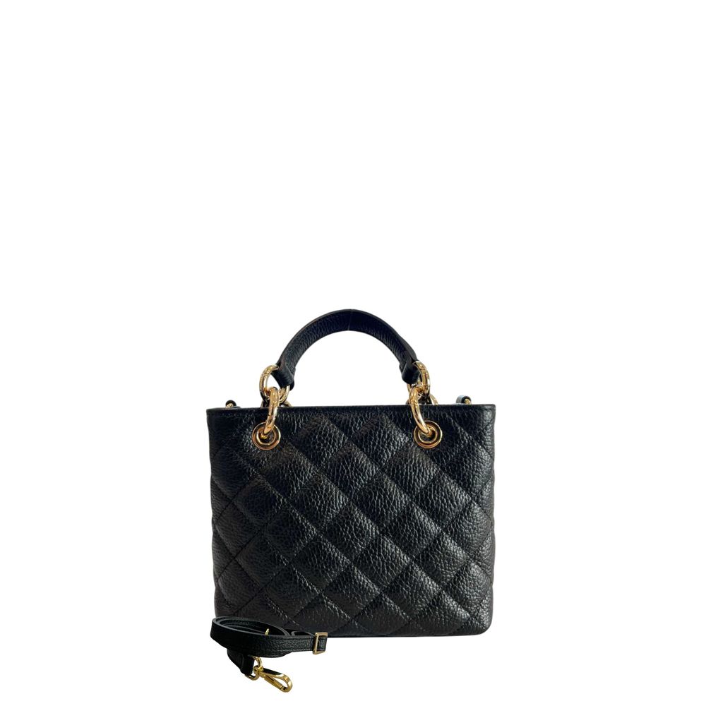 Baldinini Trend Black Leather Women Handbag