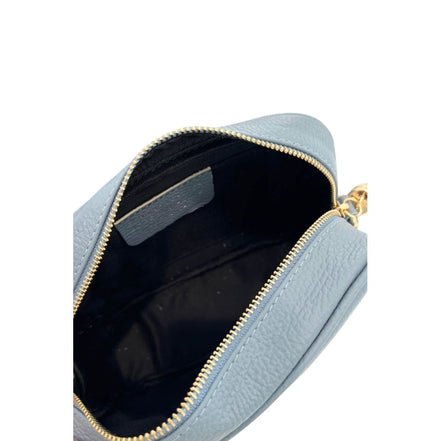 Baldinini Trend Blue Leather Women Crossbody Bag