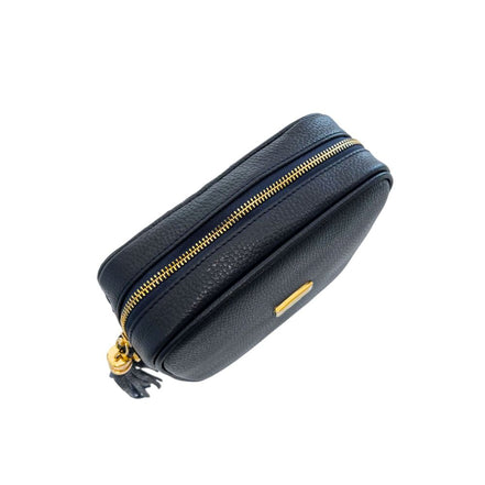 Baldinini Trend Blue Leather Women Crossbody Bag