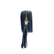 Baldinini Trend Blue Leather Women Crossbody Bag