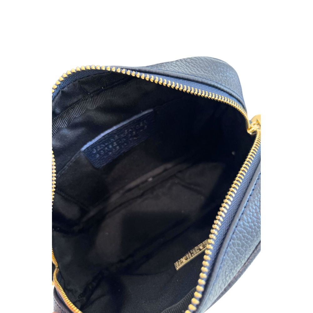 Baldinini Trend Blue Leather Women Crossbody Bag
